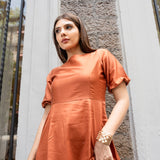 BURNT ORANGE DRESS