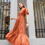 BURNT ORANGE DRESS