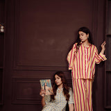 RED YELLOW STRIPE CO-ORD