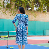PEACOCK MIDI DRESS