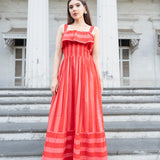 POP STRIPE MAXI DRESS