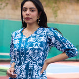 PEACOCK MIDI DRESS