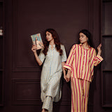 RED YELLOW STRIPE CO-ORD