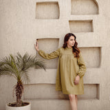 KHAKI GREEN DRESS