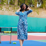 PEACOCK MIDI DRESS