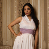 STRIPE WHITE DRESS