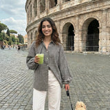 BLACK CHECK OVERSIZED SHIRT