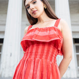 POP STRIPE MAXI DRESS