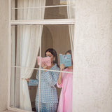 QUEEN BLUE CHECKERED CO-ORD