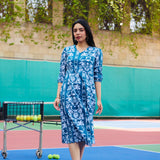 PEACOCK MIDI DRESS