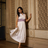 STRIPE WHITE DRESS