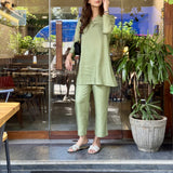 MUTED GREEN CLAUDIA SET