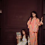 RED YELLOW STRIPE CO-ORD
