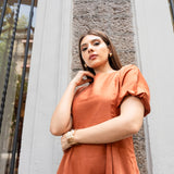 BURNT ORANGE DRESS