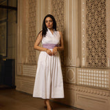 STRIPE WHITE DRESS