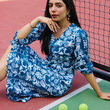 PEACOCK MIDI DRESS