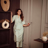 BLUE YELLOW GINGHAM CO-ORD