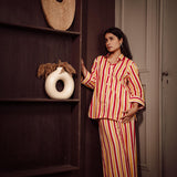 RED YELLOW STRIPE CO-ORD