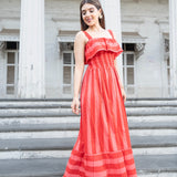 POP STRIPE MAXI DRESS