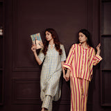 RED YELLOW STRIPE CO-ORD