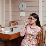 BLOOM STRIPE MAXI DRESS