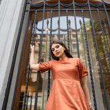 BURNT ORANGE DRESS