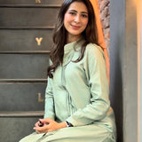 SEA GREEN MERINO SET